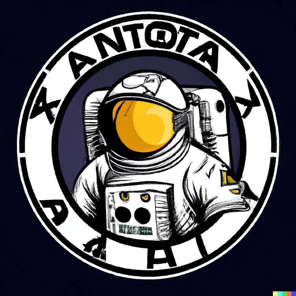 an astronaut, NHL team emblem design